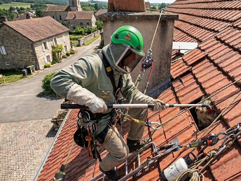 technique par perche téléscopique